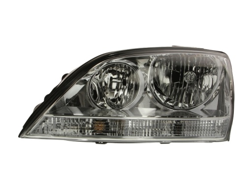 Far fata Stanga (H1/H7, manual, fara motoras, culoare insert: cromat, culoare semnalizator: transparent) potrivit KIA SORENTO I