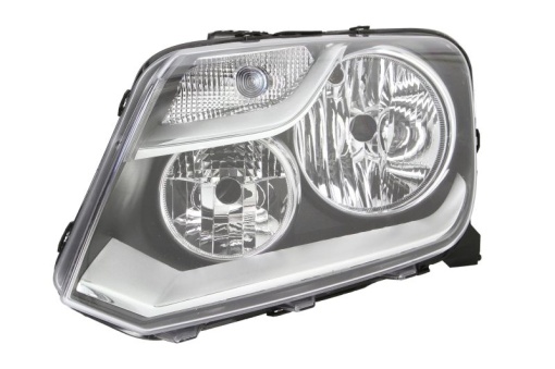 Far fata Stanga (H1/H7/PY21W/W5W, electric, cu motor, culoare insert: negru, culoare semnalizator: alb) potrivit VW AMAROK