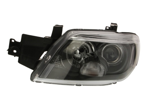 Far fata Stanga (H1/HB3, electric, fara motoras, culoare insert: negru) potrivit MITSUBISHI OUTLANDER I