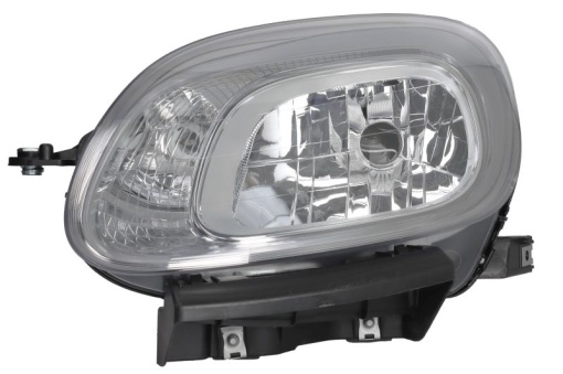 Far fata Stanga (H4, electric, cu motor, culoare insert: cromat, culoare semnalizator: alb) potrivit FIAT PANDA, PANDA/HATCHBACK