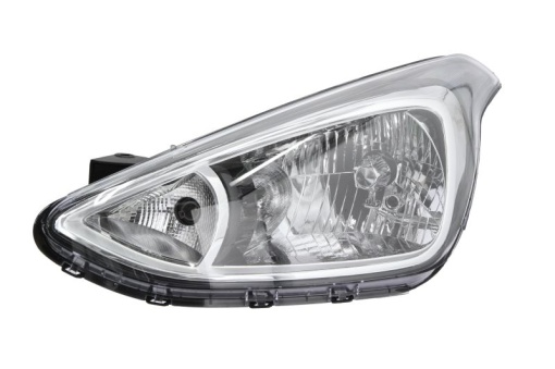 Far fata Stanga (H4/PY21W/W5W, electric, culoare insert: negru, culoare semnalizator: transparent) potrivit HYUNDAI I10 II