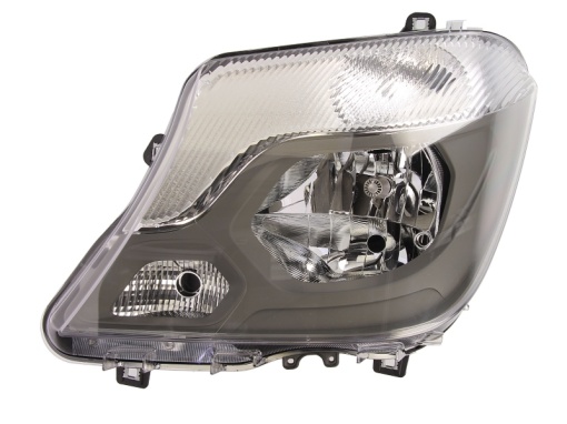 Far fata Stanga (H7/H7/W21W, electric, cu motor) potrivit MERCEDES SPRINTER 3,5-T (B906), SPRINTER 3-T (B906), SPRINTER 3-T (B910), SPRINTER 4,6-T (B906), SPRINTER 5-T (B906)