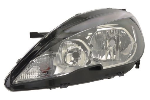 Far fata Stanga (H7/HB3/PY21W, electric, cu motor, culoare insert: cromat, culoare semnalizator: transparent) potrivit PEUGEOT 308 II