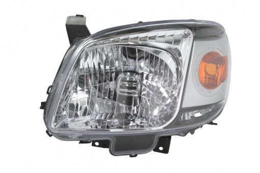 Far Stanga (H4, electric, fara motoras, culoare insertie: cromat, culoare semnalizator: galben) potrivit MAZDA BT-50
