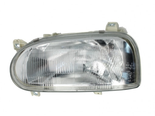 Far stanga (H4, electric, fundal argintiu) VW GOLF III
