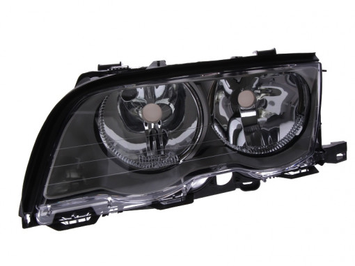 Far Stanga (H7/H7, electric, cu motor, culoare insertie: titan) potrivit BMW 3 (E46)