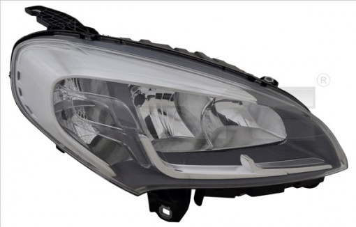 Far Stanga (H7/H7/W21W, electric, cu motor, culoare insertie: cromat) potrivit FIAT DOBLO, DOBLO CARGO 09.14-