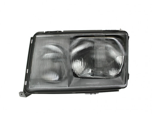 Far Stanga (halogen, H3/H4, pneumatic, culoare insertie: cromat, culoare semnalizator: portocaliu) potrivit MERCEDES 124 (A124), 124 (C124), 124 T-MODEL (S124), 124 (W124)
