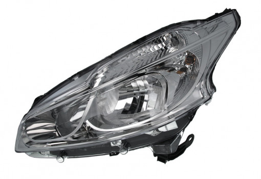 Far Stanga (halogen, H7, electric, fara motoras, culoare semnalizator: transparent) potrivit PEUGEOT 208 I, 208/HATCHBACK 03.12-06.15 - Img 1