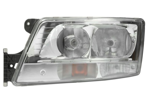 Fat stanga (2*H7/H21W/LED/PY21W, electric, cu motor, cu lumina de zi, culoare insert: crom platinat, culoare indicator: transparent) potrivit MAN TGX I 06.06-09.21