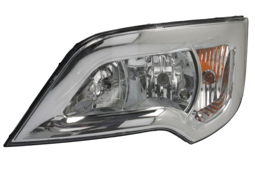 Fat stanga (H1/H7/PY21W/W5W, culoare insert: crom platinat, culoare indicator: alb) potrivit MERCEDES TRAVEGO (O 580) 01.08-