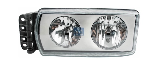 Fat stanga (H7, manual, fara motor, culoare insert: crom platinat) potrivit IVECO EUROCARGO I-III, EUROFIRE II, EUROTECH MT, STRALIS I, TRAKKER I, TRAKKER II 01.91-
