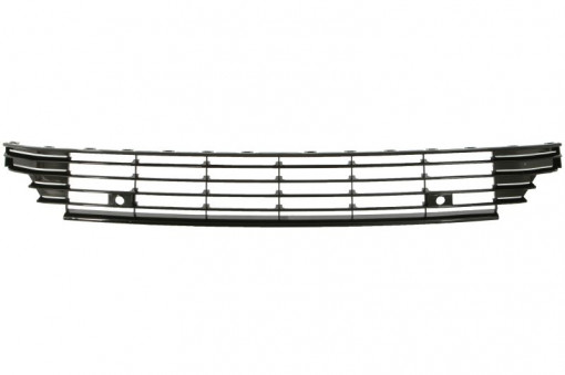 Grila bara cu locas senzorii parcare, plastic, negru lucios potrivit VW CC B7 11.11-12.16 11.11-