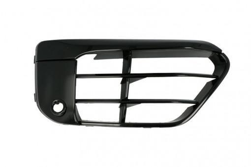 Grila bara fata dreapta SPORT, cu locas senzori, plastic, negru lucios BMW X1 intre 2015-2019