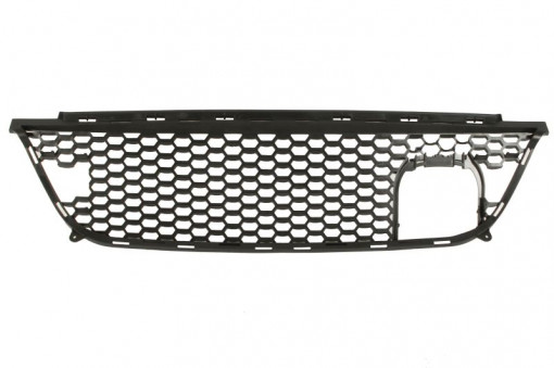 Grila bara fata inferior, cu orificiu camera, plastic, negru, TRAILHAWK potrivit JEEP CHEROKEE KL 11.13-01.18