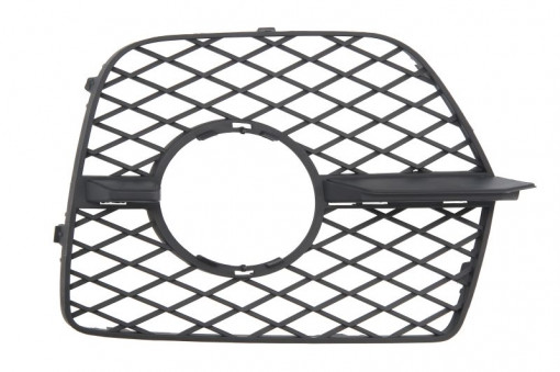 Grila bara fata Stanga cu locas proiector, plastic, negru potrivit BMW X6 E71, E72 06.07-07.14 06.07-06.14