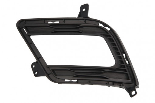 Grila bara fata Stanga cu locas proiector, plastic, negru potrivit KIA CEE'D 12.06-12.12 08.09-12.12