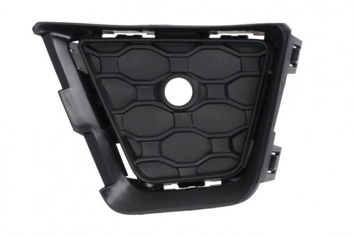 Grila bara fata Stanga cu locas senzorii parcare, plastic, negru potrivit JEEP RENEGADE 07.14- 06.18-