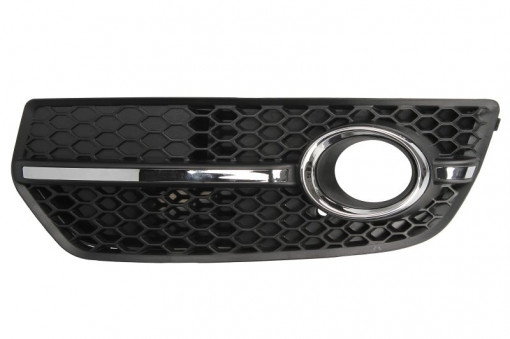 Grila bara fata Stanga S-LINE, plastic, crom/negru potrivit AUDI Q5 10.08-05.17 11.08-06.12