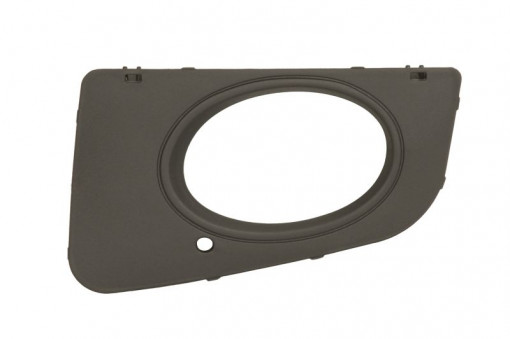 Grila bara Stanga cu locas proiector, plastic, gri inchis potrivit VW CRAFTER 30-35, CRAFTER 30-50 04.06-12.16 07.11-03.17 - Img 1