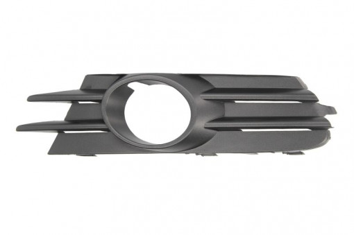 Grila bara Stanga cu locas proiector, plastic, negru potrivit VW SCIROCCO III 05.08-11.17 05.08-
