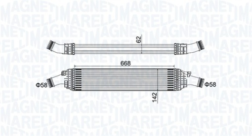Intercooler potrivit AUDI A4 ALLROAD B8, A4 B8, A5, A6 C7, A7, Q5 1.8-2.0H 10.07-09.18