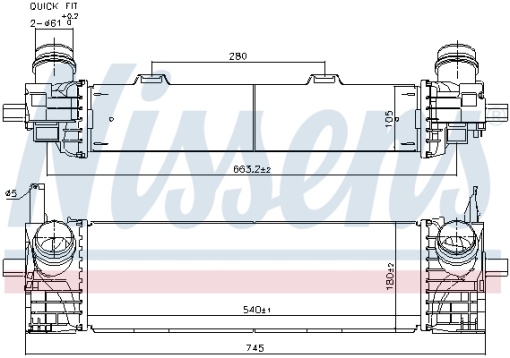 Intercooler potrivit BMW X3 (G01, F97, G08), X4 (G02, F98) 2.0-3.0DH 08.17-