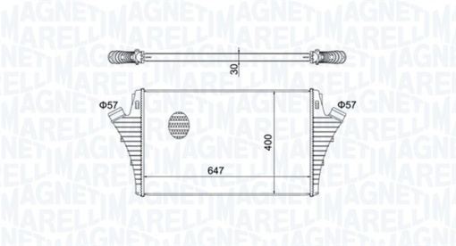 Intercooler potrivit OPEL SIGNUM, VECTRA C, VECTRA C GTS; SAAB 9-3, 9-3X 2.0/2.0ALK/2.2D 04.02-02.15 - Img 1