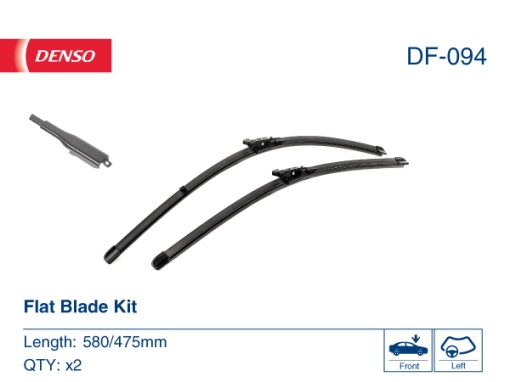 Lamela stergator fata (2buc) 580/475mm potrivit JAGUAR XF I, XF SPORTBRAKE 03.08-12.15