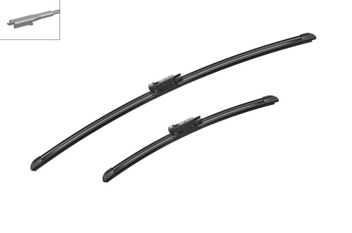 Lamela stergator fata cu spoiler (2buc) Aerotwin 650/400mm potrivit OPEL CORSA D, CORSA D/HATCHBACK, CORSA E, CORSA E/HATCHBACK 07.06-