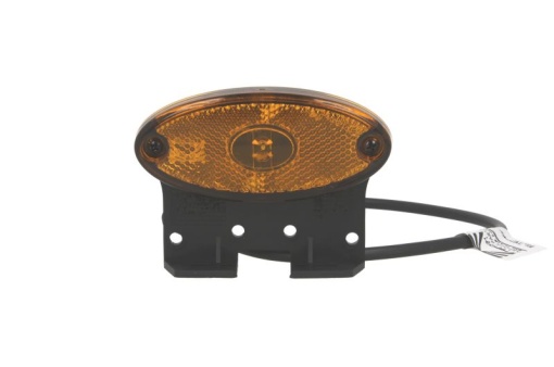 Lumina clarificare lumini stanga/dreapta; platPOINT II, portocaliu, LED, inaltime 46mm; latime 102mm; adancime 13mm lungimea cablu 500mm, cu suport, 24V (conector: CLICK-IN, platPOINT II)