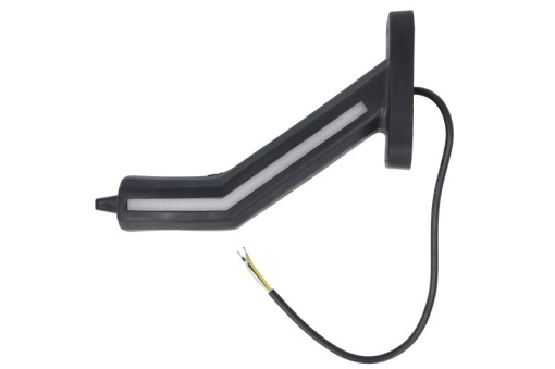 Lumina clarificare stanga, portocaliu/rosu/alb, LED, suprafata, lungime cablu 400mm, cu brat lung, 12/24V (cu functie de semnalizator spate, IP6K9K)