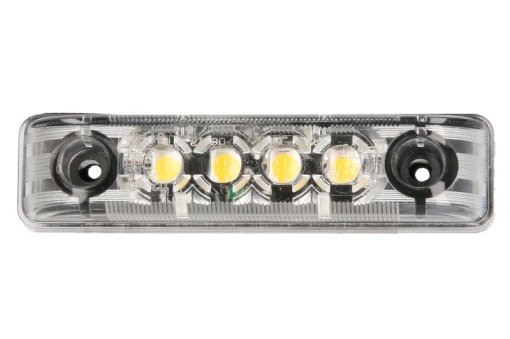 Lumina delimitare stanga/dreapta, alb, LED, inaltime 11mm; latime 65mm; adancime 16mm, surub, 12V - Img 1