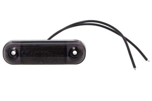 Lumina delimitare stanga/dreapta, forma: oval, portocaliu/fumuriu, LED, inaltime 24mm; latime 84mm; adancime 25mm lungime cablu 240mm, 12/24V (IP6K9K)