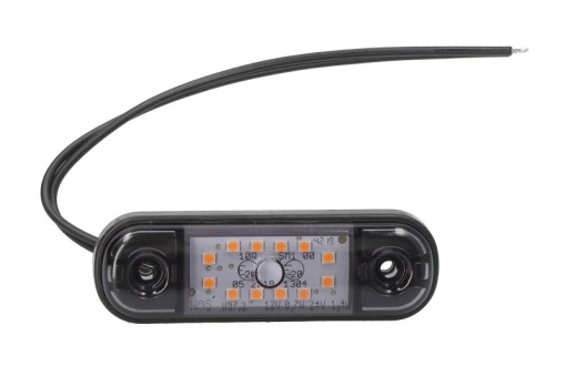 Lumina delimitare stanga/dreapta, forma: oval, portocaliu/fumuriu, LED, inaltime 24,2mm; latime 83,8mm; adancime 10,4mm lungime cablu 230mm, 12/24V (IP66/IP68)