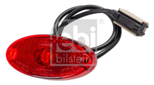Lumina delimitare stanga/dreapta, forma: oval, rosu, LED, inaltime 45mm; latime 102mm; adancime 14/102mm lungime cablu 500mm, fara prindere, 12/24V (conector: CLICK-IN, IPIP67)