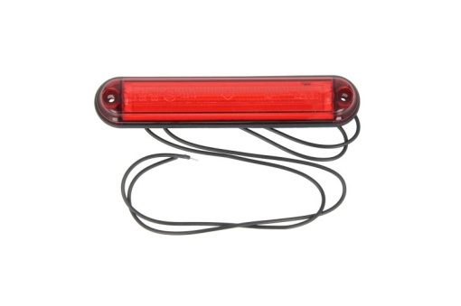 Lumina delimitare stanga/dreapta; SLIM, rosu, 6 LED, inaltime 15,5mm; latime 135mm; adancime 27mm lungime cablu 500mm, 12/24V (SLIM)