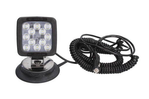 Lumina lucru (LED, 12/24V, 17W, 1750lm, numar elemente LED: 12, lungime: 101mm, inaltime: 101mm, adancime: 60mm, cu comutator; cu sarma spirala de 7m; montabil cu magnet)