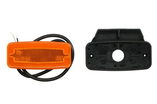 Lumini clarificare stanga/dreapta, forma: oval, portocaliu, LED, inaltime 52mm; latime 110,8mm; adancime 20,5mm, în relief, lungime cablu 500mm, cu cuier, 12/24V (tip: neon, IP68)
