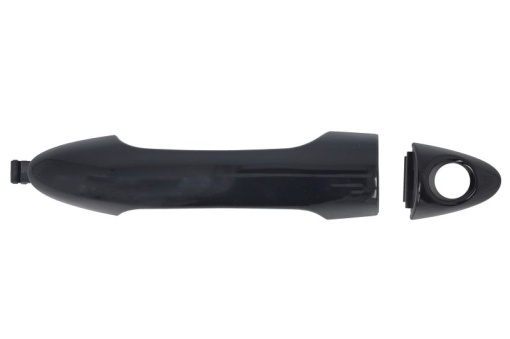 Maner usa fata stanga (exterior, cu orificii inchidere, negru/grund) potrivit KIA PICANTO III JA 03.17-