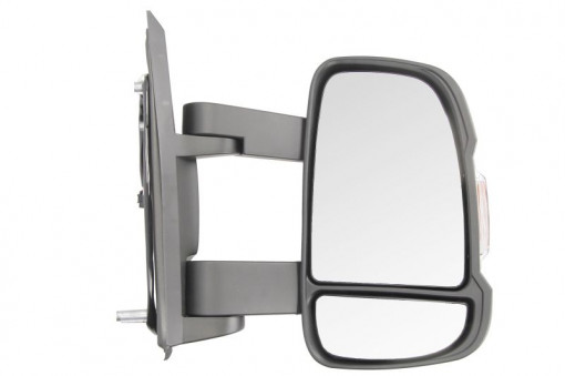 Oglinda laterala Dreapta electric, convexa, incalzita, crom, mediu, cu senzor de temperatura potrivit CITROEN JUMPER I, JUMPER II; FIAT DUCATO; PEUGEOT BOXER