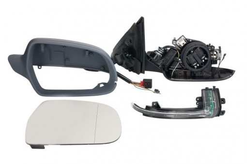 Oglinda laterala Dreapta electrica, asferica, incalzita potrivit AUDI A4 ALLROAD B8, A4 B8 -12.15