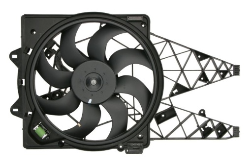 Paleta ventilator racire motor (cu carcasa) potrivit ABARTH PUNTO; ALFA ROMEO GIULIETTA, GIULIETTA/HATCHBACK, MITO; FIAT GRANDE PUNTO, PUNTO EVO 1.3D-2.0D 07.08-