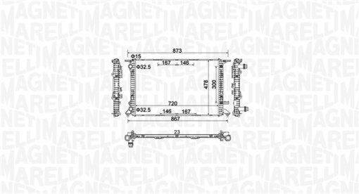 Radiator motor (Automat/Manual) potrivit AUDI A4 ALLROAD B8, A4 B8, A4 B9, A5, Q5; PORSCHE MACAN 1.8-3.0D