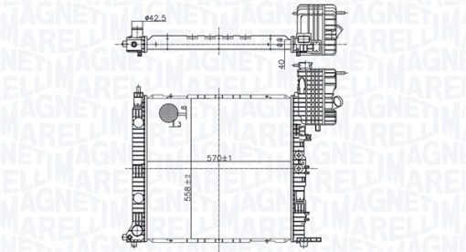 Radiator motor (Automat/Manual) potrivit MERCEDES V (638/2), VITO (W638) 2.0-2.3D