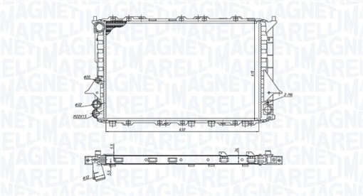 Radiator motor (Manual) potrivit AUDI 100 C4, A6 C4 1.8-2.5D