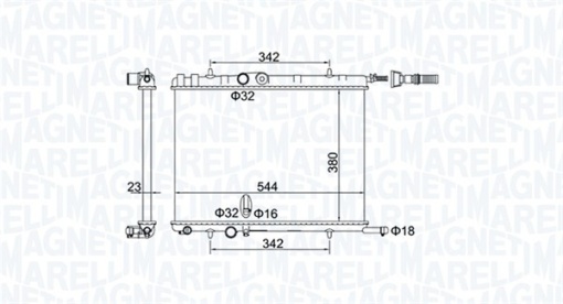 Radiator motor (Manual) potrivit CITROEN BERLINGO, BERLINGO MULTISPACE, BERLINGO/MINIVAN, C4, C4 I, XSARA, XSARA PICASSO, XSARA/HATCHBACK, XSARA/KOMBI; PEUGEOT 2008 I, 206, 206+ 1.1-Electric