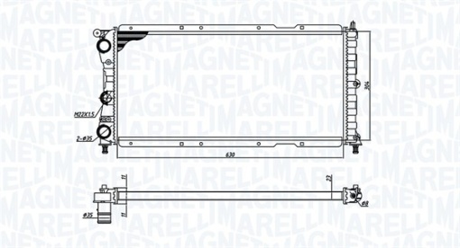 Radiator motor (Manual) potrivit FIAT PUNTO 1.7D