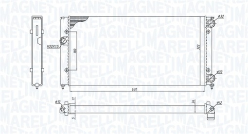 Radiator motor (Manual) potrivit SEAT CORDOBA, IBIZA II; VW GOLF III, VENTO 1.6-2.0