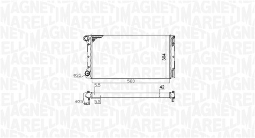 Radiator motor potrivit FIAT IDEA, PUNTO, PUNTO/HATCHBACK; LANCIA MUSA 1.8/1.9D